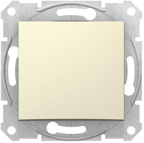 Переключатель без рамки Schneider Electric Sedna 1-кл. перекрестный бежевый картинка